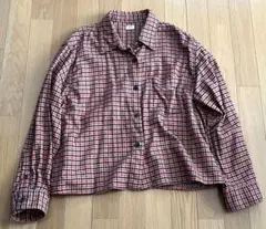 UNIQLO ユニクロ チェック柄 長袖シャツ Lサイズ