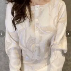 eimy istore♡color marbleニットカーディガン