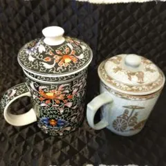 中国茶器 蓋付き2点セット