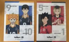 ハイキュー!! クリアファイル2枚、音駒カード