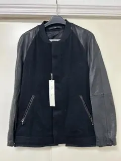 SRIVER レザーコンビ シングルライダース ジャケット 2