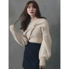 herlipto Flared Sleeve Knit Set アンサンブル - メルカリ