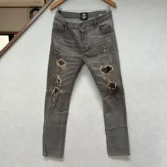 DIVINER スキニーデニムパンツ グレー XLのサムネイル