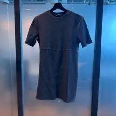 ZARA ニットTシャツ ブラック S