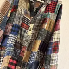 古着パッチワーク柄のシャツ色合いがめちゃくちゃ可愛い〜です！