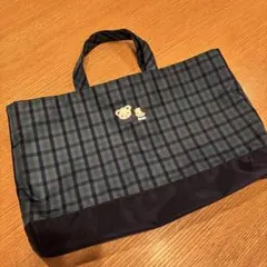 ファミリア　レッスンバッグ　チェック柄トートバッグ