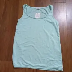 VertDense タンクトップ ミントグリーン ラインストーンのサムネイル