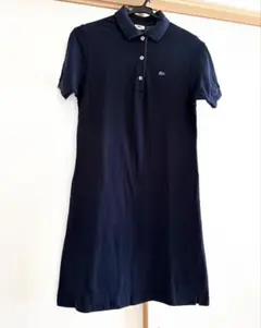 Lacoste ネイビー 半袖ポロワンピース サイズ40