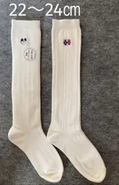 #ハイソックス キッズ 男の子 刺繍 白　ホワイト　靴下 フォーマル　発表会