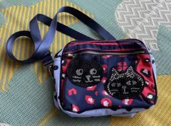 pebbly 猫 2wayショルダーバッグ 旅行バッグ ミントグリーン 美品 