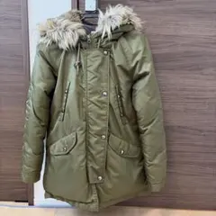 【Right-on】ライトオン ファー付き モッズコート カーキ アウター