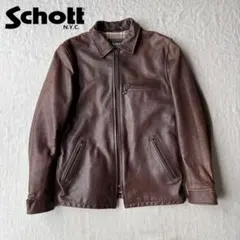 2026年最新】SCHOTT カラー：ブラウン系 メンズ シングルライダースの