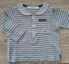 familiar ファミリア トップス 長袖 70 セーラー ボーダー