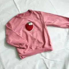 après les cours いちご刺繍トレーナー 130