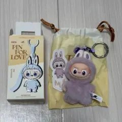 PIN FOR LOVE ラブブ ぬいぐるみペンダント「M・R」