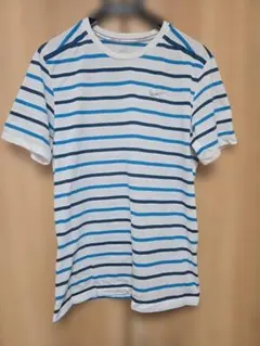NIKE　ナイキ　DRI-FIT　ボーダーTシャツ　白　XL