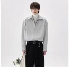 CityShop ミントグリーン シアー長袖シャツ - メルカリ