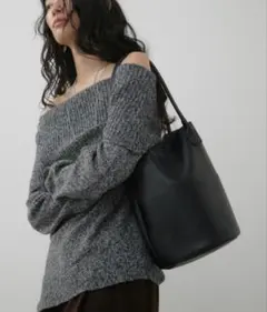 新品未使用　Aunt Marie’s アウトポケットバケツトートバッグ