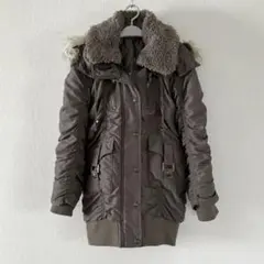 00s y2k ボア ファー シャーリング ミリタリー コート ギャル グランジ