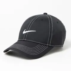 【NIKE】ナイキ キャップ ブラック 黒 スウッシュ 小顔キャップのサムネイル