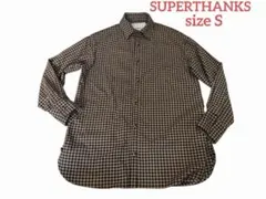 【最終値下げ】SUPERTHANKS サイズS シャツ　メンズ　千鳥柄