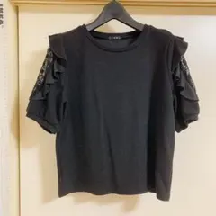 INGNI トップス レース フリル ブラックM size