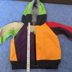 AIGLE キッズ クレイジーパターン フード付き ウィンドブレーカー 80cmのサムネイル