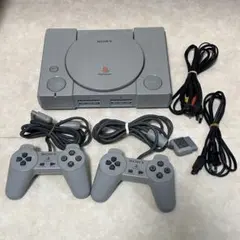 PS1 本体セット SCPH-7000 デュアルショック2個 ケーブル 動作済
