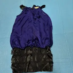 AIMER ノースリーブ ミニワンピース