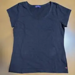 45RPM コットン　綿　シンプル　Tシャツ　ブラック　黒　刺繍ロゴのサムネイル