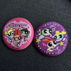 パワーパフガールズ 刺繍缶バッジ 2点セット