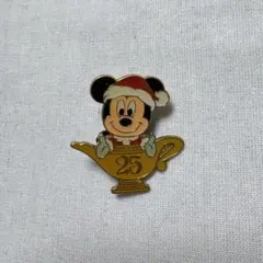 ミッキーマウス 25周年　クリスマス　ピンバッチ