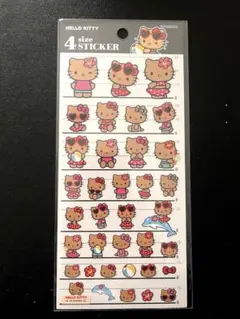♡サンリオ＊4サイズステッカー（日焼けキティ）♡