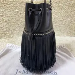 【美品】ジェイアンドエムデヴィッドソン カーニバル M フリンジ ブラック