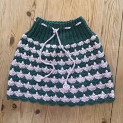 kalinka kids 2-4y ニットスカート 100%メリノウール