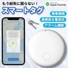 AirTag エアタグ スマートタグ 紛失防止タグ ホワイト 浮気盗難防止◎