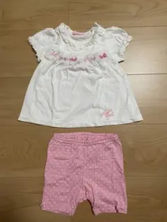 【値下げ】メゾピアノ 上下セット セットアップ 80