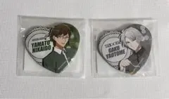 アイナナ 二階堂大和 八乙女楽 大和 楽 缶バッジ ハート マチアソビカフェ