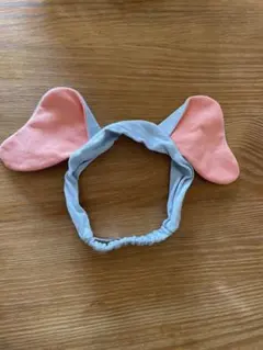 ディズニー　ダンボ　耳付きヘアバンド 青とピンク