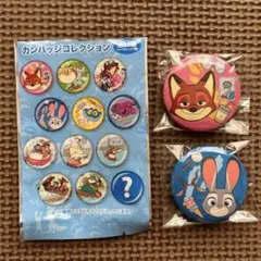 ズートピア 缶バッジ 東京ディズニー