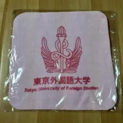 東京外国語大学 タオルハンカチ ピンクのサムネイル