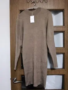 ムルーア 長袖ニットワンピース