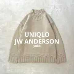 UNIQLO 肉厚 アルパカ混 ローゲージ ハイネック セーター