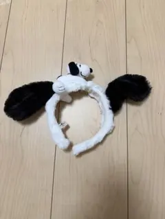 スヌーピー カチューシャ 白・黒