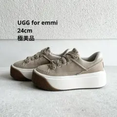 アグ EZ-DUZZIT ベージュ キャンバス 厚底 emmi エミ 24 - メルカリ