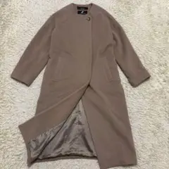 ジャーナルスタンダード　PONTETORTO ノーカラーコート カシミヤ混