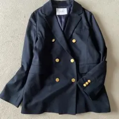 【極美品】スローブイエナ 金ボタン ダブルブレスト ジャケット 紺 テーラード