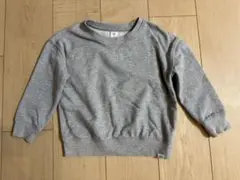gap キッズ　スウェットシャツ　105cm 裏パイル　グレー