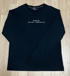 PSG パリサンジェルマン　ロゴ　メンズ　ロンT 黒