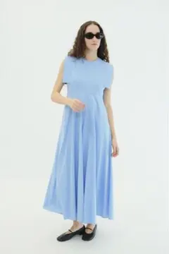 knee length dresses for ladies Kotohayokozawa Todo Sheer Layered Short Sleeve Dress Dk.Green – OKURA